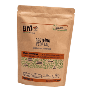 Proteína vegetal sabor chocolate 600 g - Eiyo