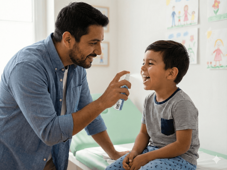 CHIBI Eiyo Spray Multivitamínico Infantil – Vitamina C, Vitamina D3, Vitamina K, Biotina, Zinc, Vitamina A, Vitamina E y Vitamina B12 Sabor Cereza Natural para niños nueva Tecnologia Alta Absorción - Eiyo