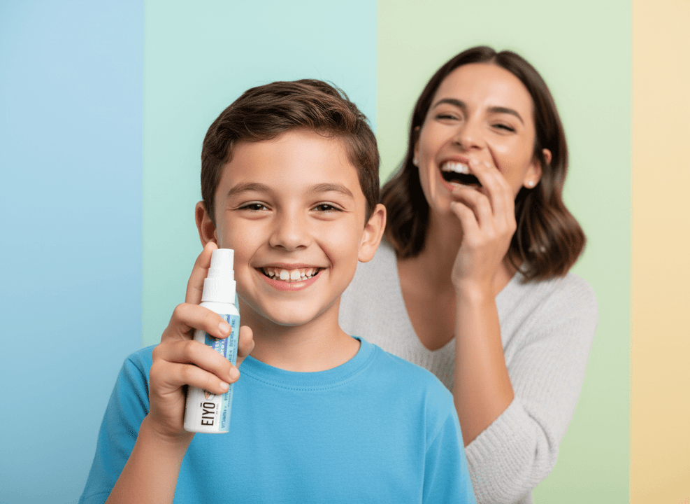 CHIBI Eiyo Spray Multivitamínico Infantil – Vitamina C, Vitamina D3, Vitamina K, Biotina, Zinc, Vitamina A, Vitamina E y Vitamina B12 Sabor Cereza Natural para niños nueva Tecnologia Alta Absorción - Eiyo
