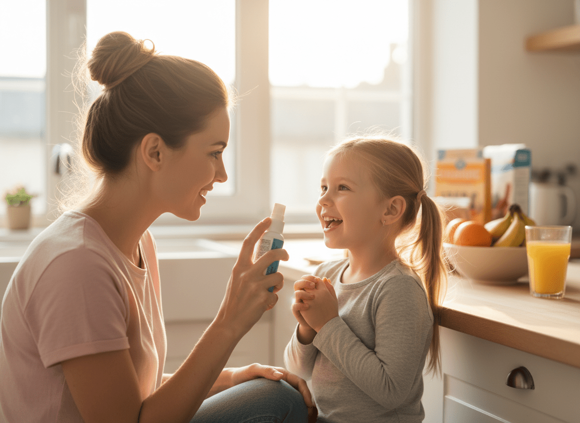 CHIBI Eiyo Spray Multivitamínico Infantil – Vitamina C, Vitamina D3, Vitamina K, Biotina, Zinc, Vitamina A, Vitamina E y Vitamina B12 Sabor Cereza Natural para niños nueva Tecnologia Alta Absorción - Eiyo