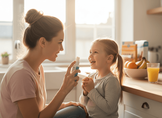 CHIBI Eiyo Spray Multivitamínico Infantil – Vitamina C, Vitamina D3, Vitamina K, Biotina, Zinc, Vitamina A, Vitamina E y Vitamina B12 Sabor Cereza Natural para niños nueva Tecnologia Alta Absorción - Eiyo
