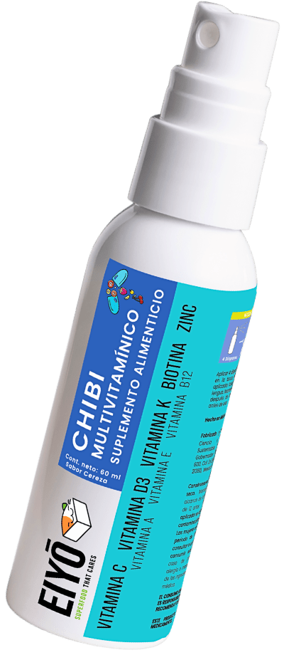 CHIBI Spray Multivitamínico Infantil – Sabor Cereza