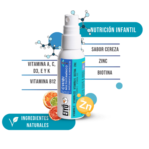 CHIBI Spray Multivitamínico Infantil – Sabor Cereza - Eiyo