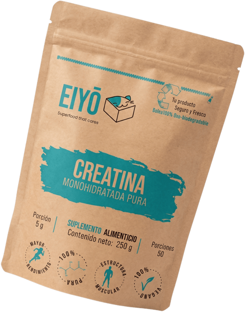 Bolsa oxobiodegradable compostable de Creatina Monohidratada Pura EIYŌ