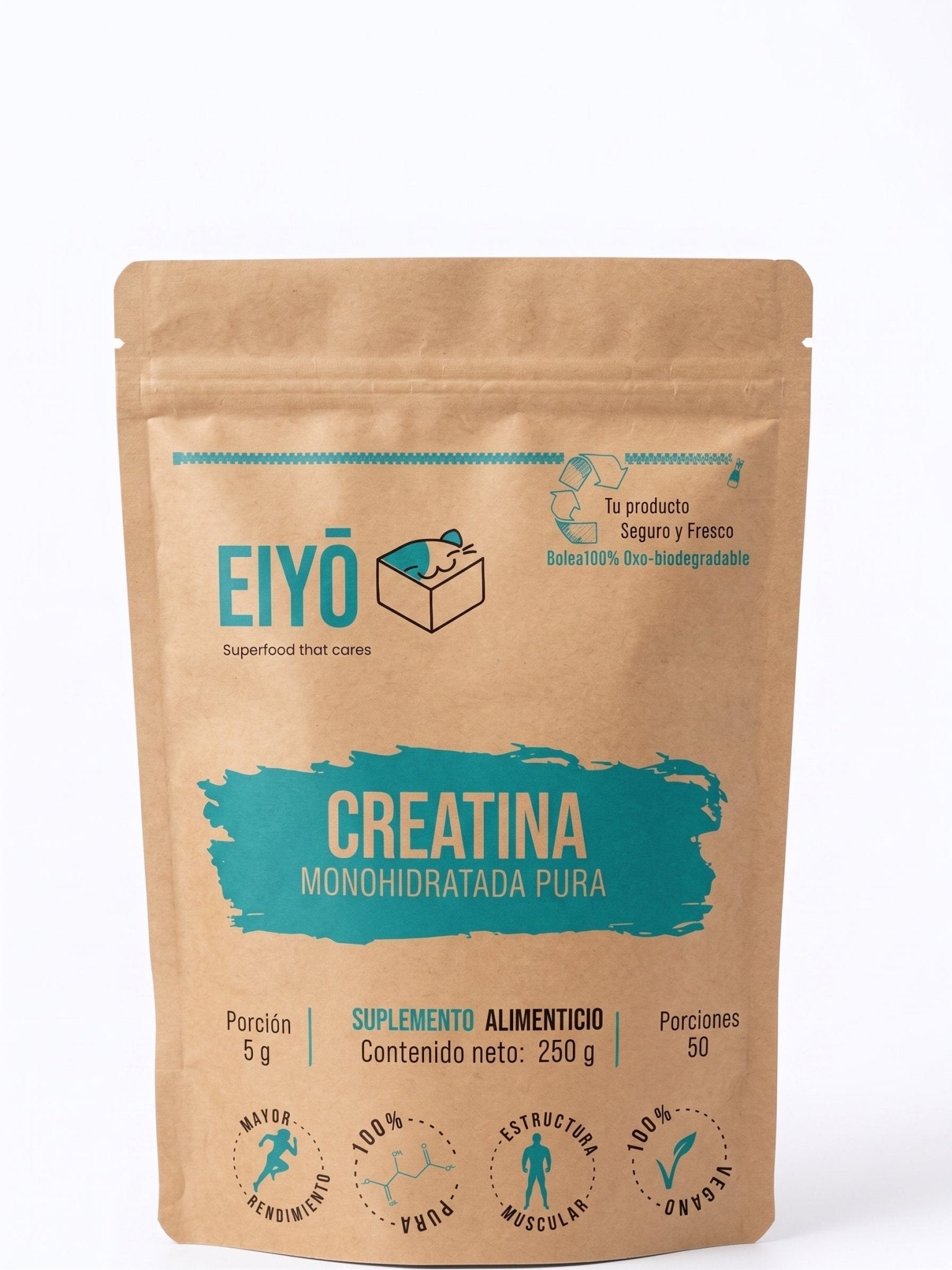 Creatina Monohidratada de Máxima Pureza - Eiyo