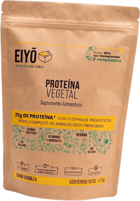 Bolsa de proteína vegetal sabor vainilla 1.2 kg