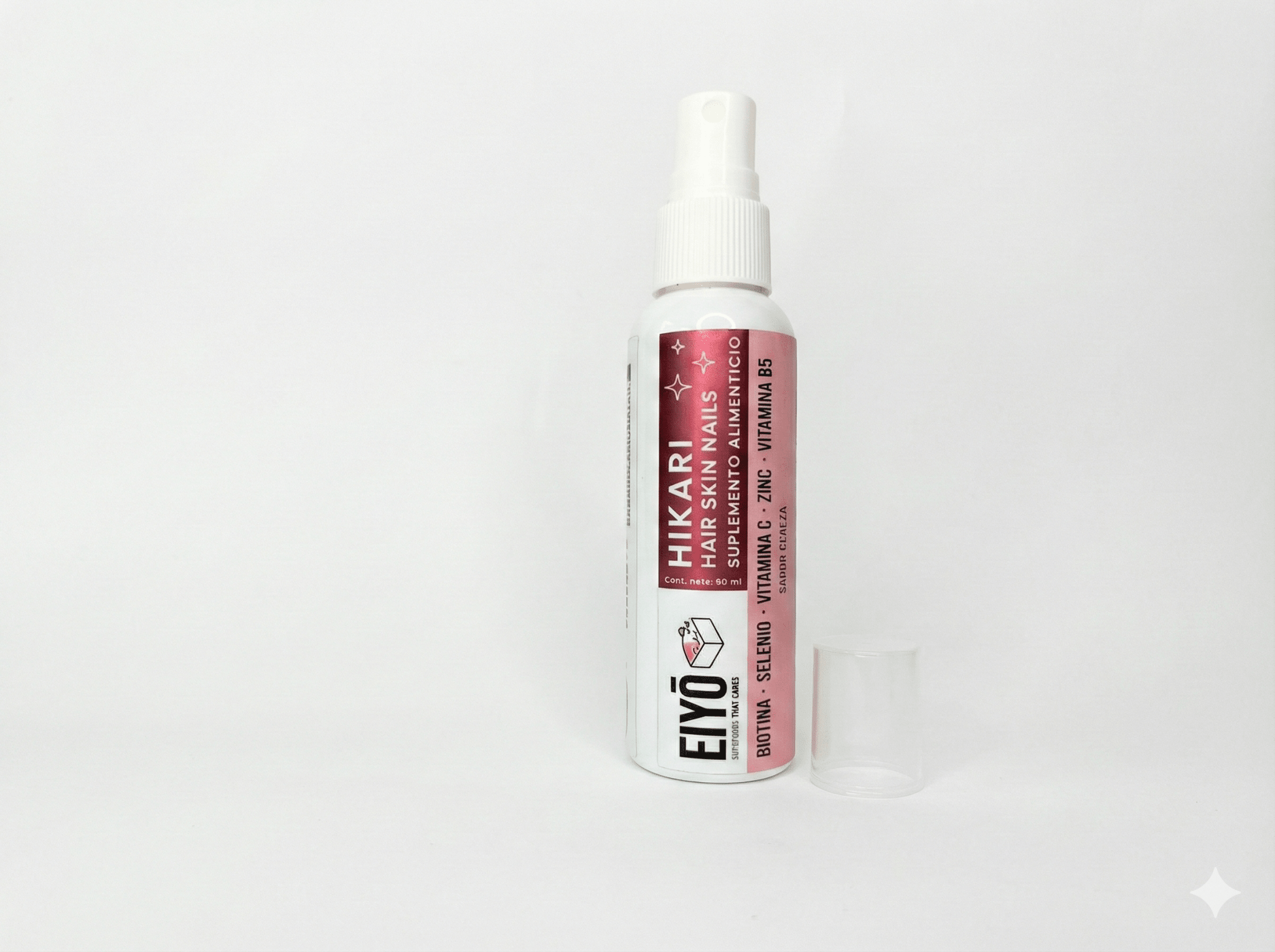 Hikari Spray bucal para cabello, piel y uñas – Sabor Cereza - Eiyo