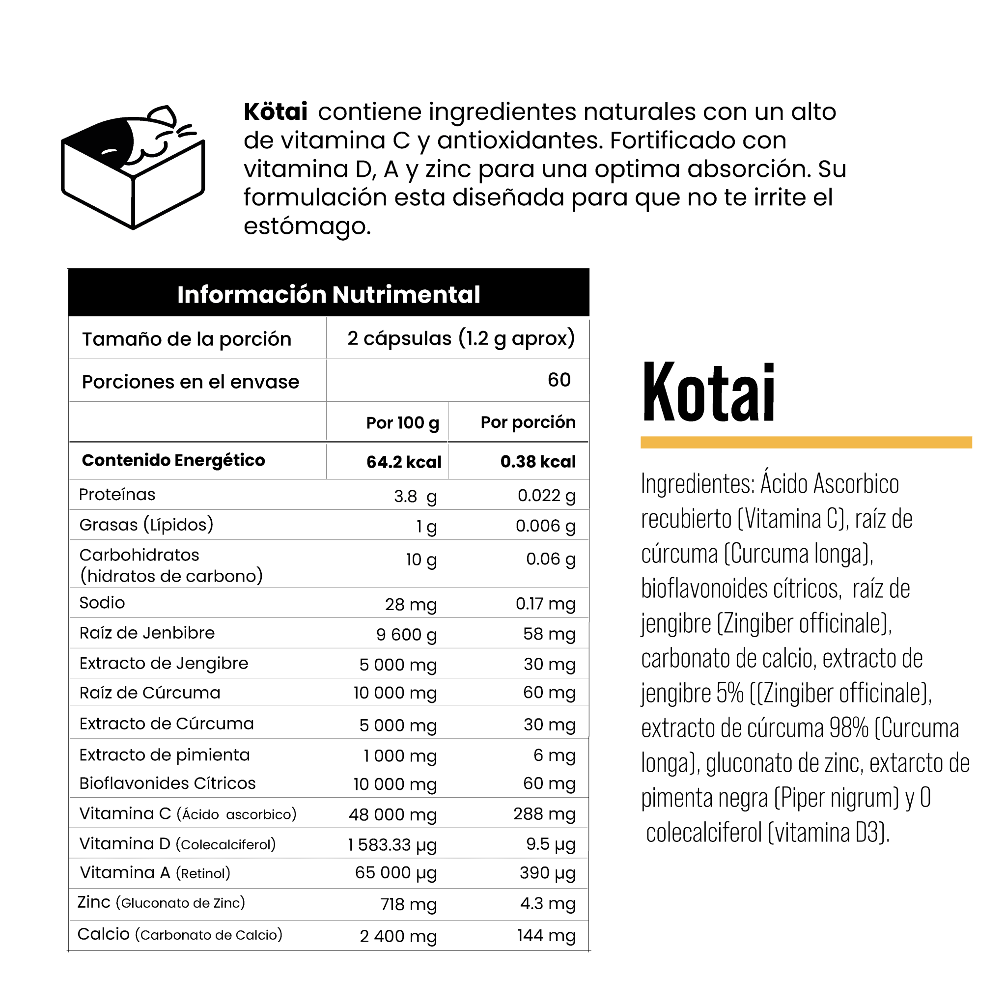 Kotai - Sistema inmune y antiinflamatorio - Eiyo