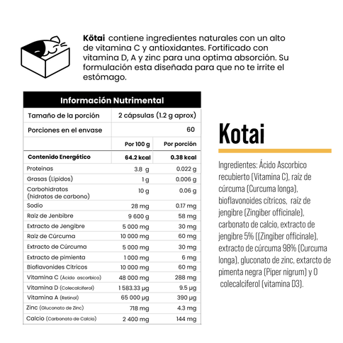 Kotai - Sistema inmune y antiinflamatorio - Eiyo