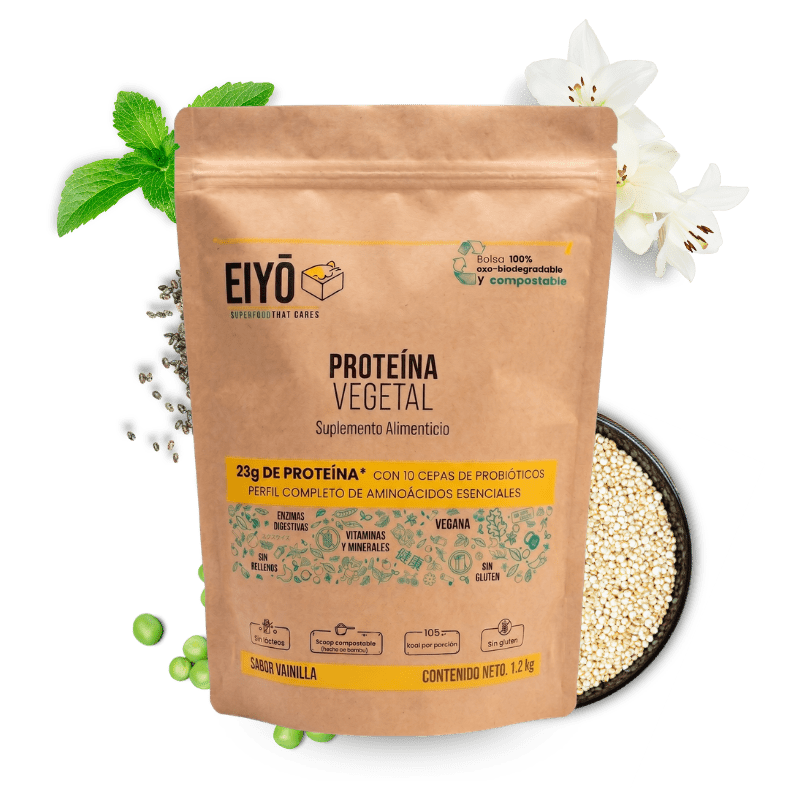 Proteína vegetal sabor vainilla 1.200 Kg - Eiyo