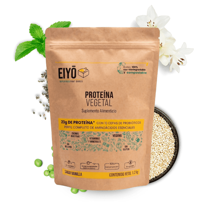 Proteína vegetal sabor vainilla 1.200 Kg - Eiyo