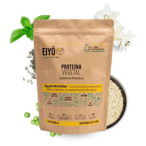 Proteína vegetal sabor vainilla 600 g - Eiyo