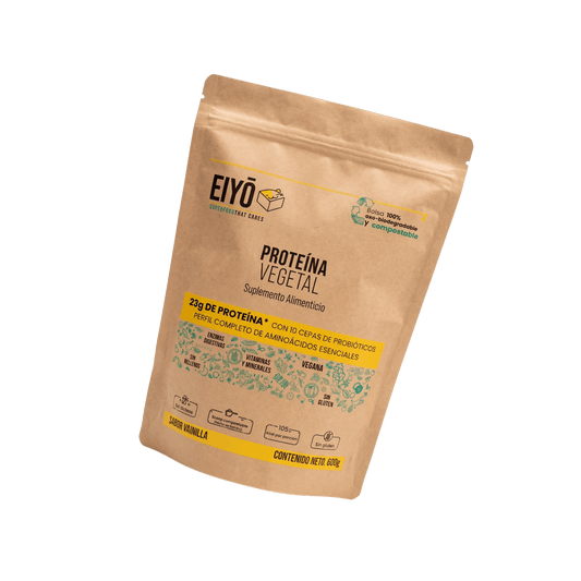Proteína vegetal sabor vainilla 600 g - Eiyo