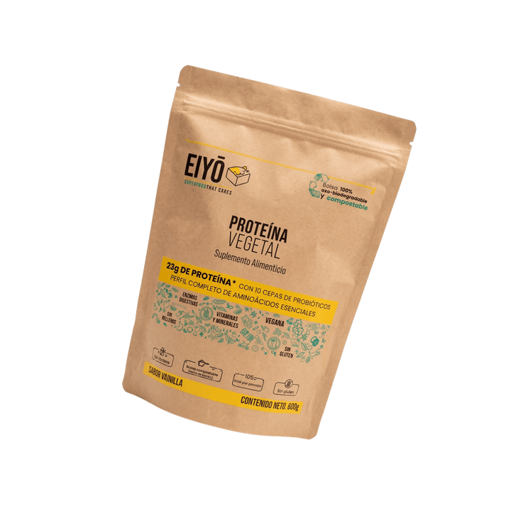 Proteína vegetal sabor vainilla 600 g - Eiyo