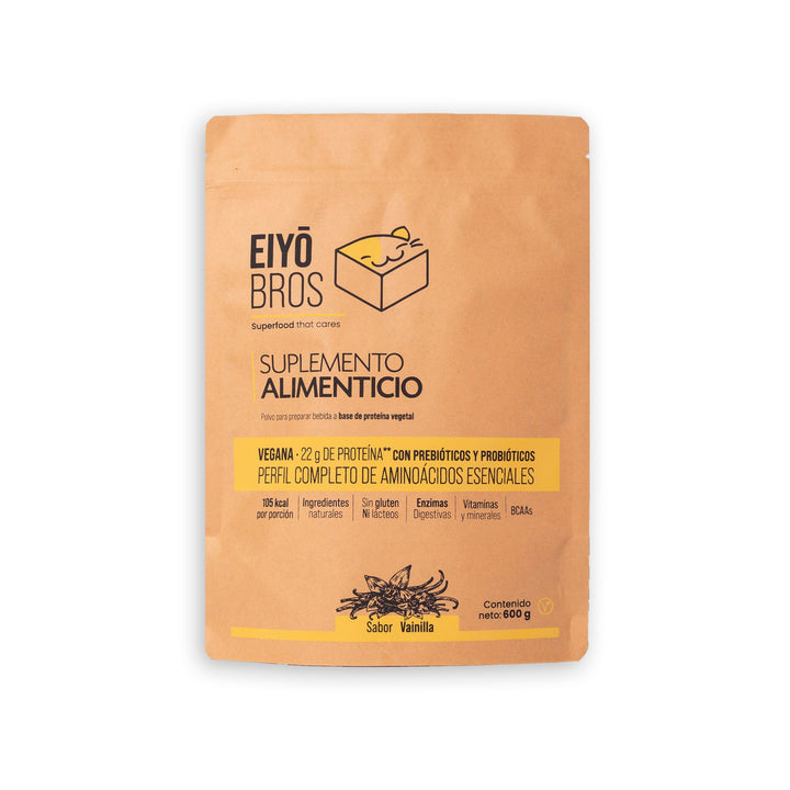 Proteína vegetal sabor vainilla 600 g - Eiyo