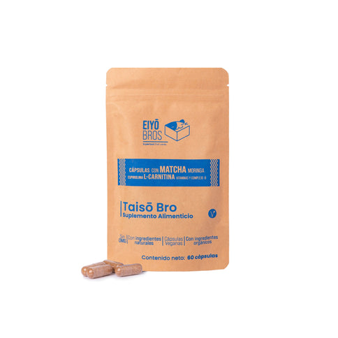 Taiso NUEVA FORMULA: Extracto de Té Verde, Cordyceps, Centonas de Franmbuesa, L - Carnitina Vitaminas y Complejo B - Eiyo