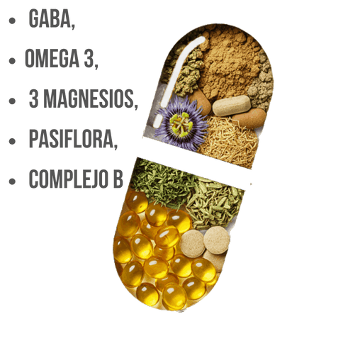 Tenkan Neurobienestar – GABA, Magnesio, Pasiflora, Complejo B y Omega 3 - Eiyo